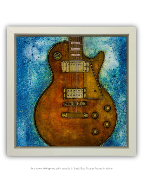 Gibson Les Paul Custom | Framed Giclee Print on Canvas